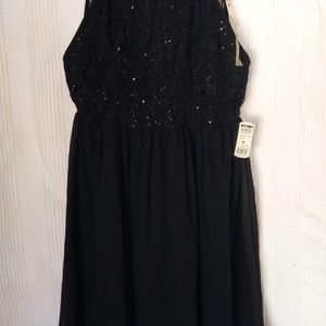 Black sequins short dress